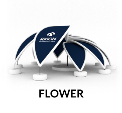 Cort dom gonflabil in forma de floare Axion Flower